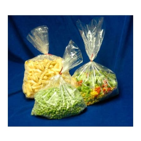 Lk Packaging Co Extruded Bottom Gusset Poly Bags, 8"W x 22"L, 1 Mil, Clear, 1000/Pack P10F0822+3BG